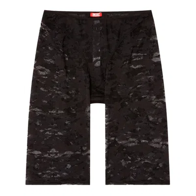 DIESEL DIESEL BLACK SHORTS - KNEE-LENGTH SHORTS WOMEN