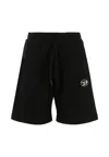 Diesel Black Shorts For Boy With Logo In Black