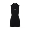Diesel Womens 9xx M-olini Short Sleeveless Wool Knitted Mini Dress In Black