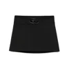 Diesel O-dixy Wool Blend Mini Skirt In Black