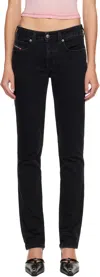 Diesel Black Slim 1992 D-jiann Jeans In Black