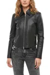 Diesel Black Solid Shirt Collar Jacket In Black