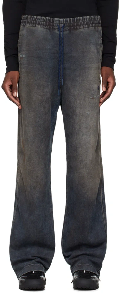 Diesel Black Straight D-martians Track 068lv Jeans In 1