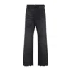 Diesel High-waisted Wide-leg Jeans With Edgy Raw Hem In Black