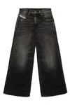 Diesel Straight-leg Cotton Jeans In Black