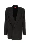 Diesel Stretch Acetate J-pekka Blazer In Black