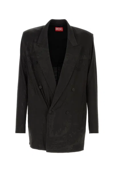 DIESEL DIESEL BLACK STRETCH ACETATE J-PEKKA BLAZER