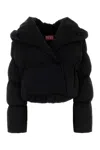 Diesel Black Stretch Polyester W-iley Padded Jacket In Black