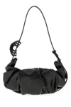 Diesel Black Synthetic Leather Grab-d Shoulder Bag In Black