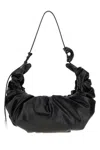 Diesel Black Synthetic Leather Grab-d Shoulder Bag In Black