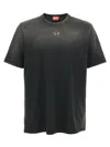 Diesel T-adjust Cotton T-shirt In Black