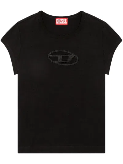 DIESEL BLACK 'T-ANGIE' T-SHIRT DIESEL