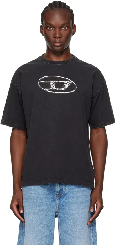 DIESEL BLACK T-BOXT-Q22 T-SHIRT