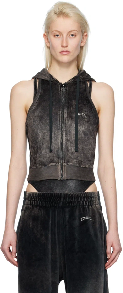 Diesel Black T-crity-n1 Hoodie In 9xx