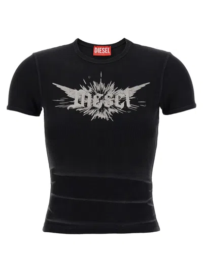 DIESEL BLACK T-ELE-LONG-P2 T-SHIRT