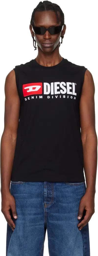 Diesel Black T-isco-div Tank Top