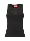 Diesel Black T-lynys-od Tank Top In Black