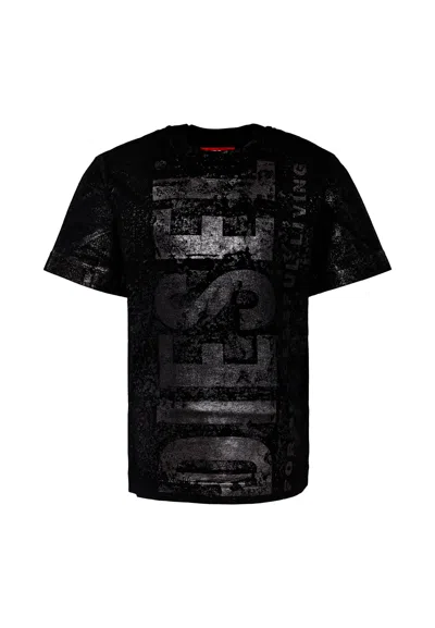Diesel Kids' Black T-shirt For Boy With Logo