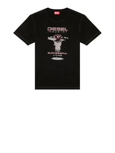 Diesel Black T-shirt With Print