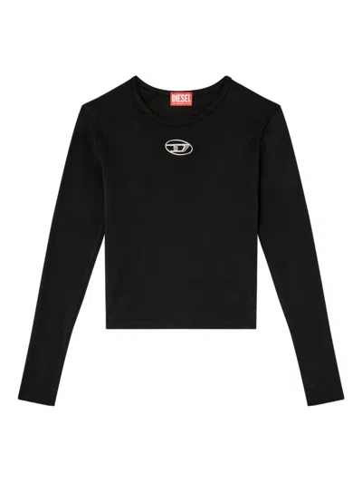 DIESEL BLACK 'T-UNCUTIE-LONG-LS-OD' LONG-SLEEVED T-SHIRT