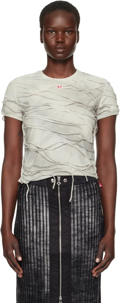 Diesel Black T-uncutie-long-p1 T-shirt In 9cj