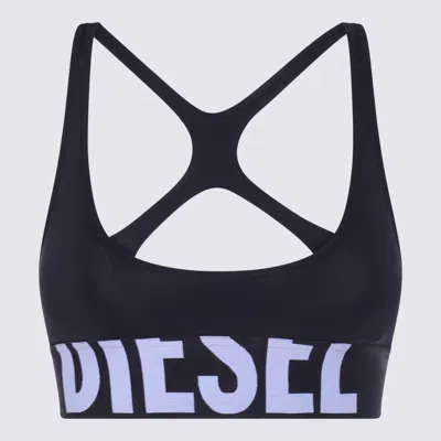 Diesel Allison D Pop Logo Performance Bra In Black