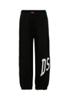 Diesel Black Trousers For Bambino With Logo In Black