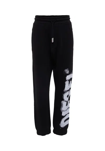 Diesel Kids' Black Trousers For Boy With Logo