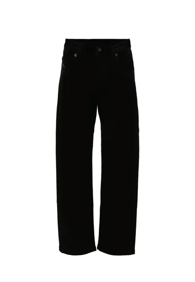 Diesel Kids' Black Trousers For Boy With Logo