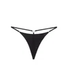Diesel Denim Strappy Thong Metal Hardware