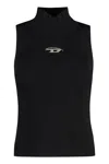 Diesel M-onervax Ribbed-knit Tank Top