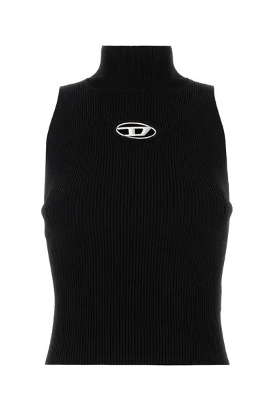 DIESEL DIESEL BLACK VISCOSE BLEND M ONERVAX TOP