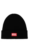Diesel Ribbed Logo Beanie In 9xx