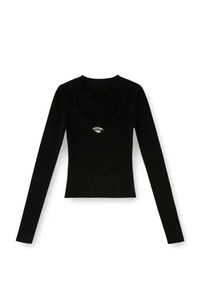 Diesel Black Wool-blend Sweater