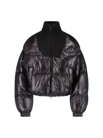 Diesel Black W-warrior High Collar Down Jacket