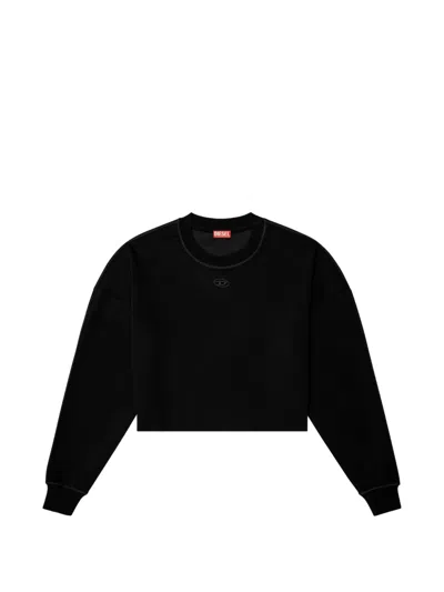 Diesel Blake-utlt Oval D Crop Top In Blue
