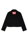 Diesel Button Blazer In Black