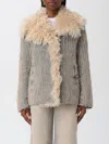 Diesel Blazer  Woman Color Blue In Gray