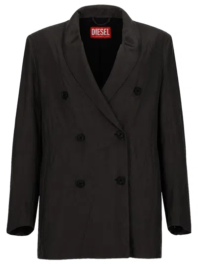 Diesel Blazer In Viscosa Fluida In Black