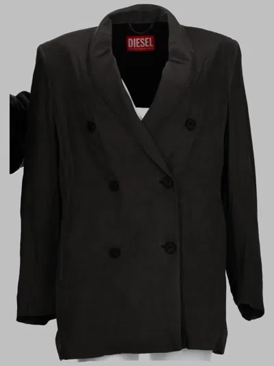 Diesel Blazer In Viscosa Fluida In Brown