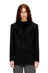 Diesel Blazer In Wool Blend In Black