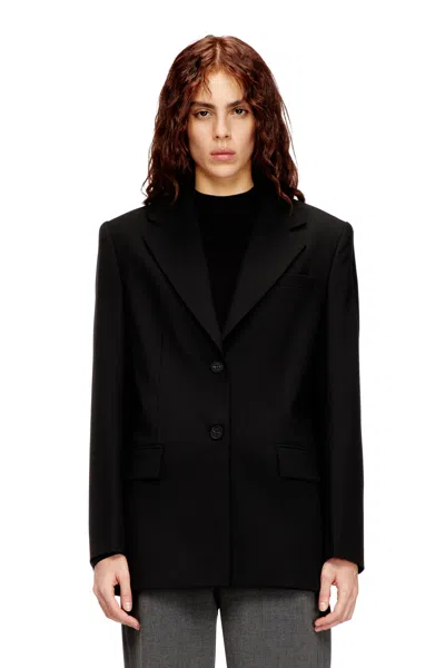 Diesel Blazer In Wool Blend In Black