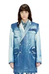 Diesel Blazer In X-ray Denim In Multi
