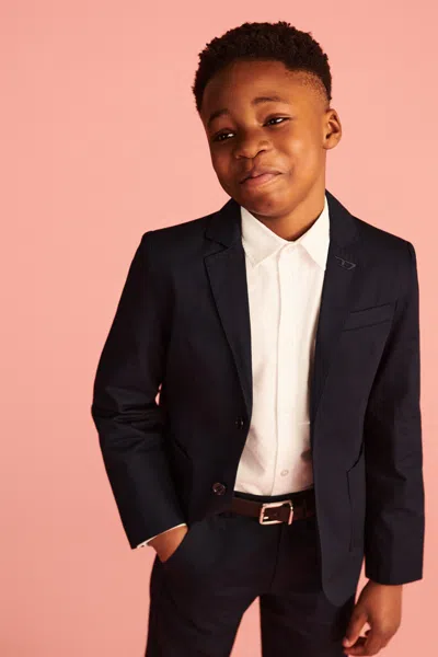 Diesel Kids' Blazer With Logo In Blue