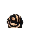 Diesel Bleached Effect Logo Baseball Cap In Black