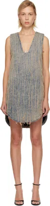 Diesel Blue & Beige De-laris-dress-s2 Denim Minidress