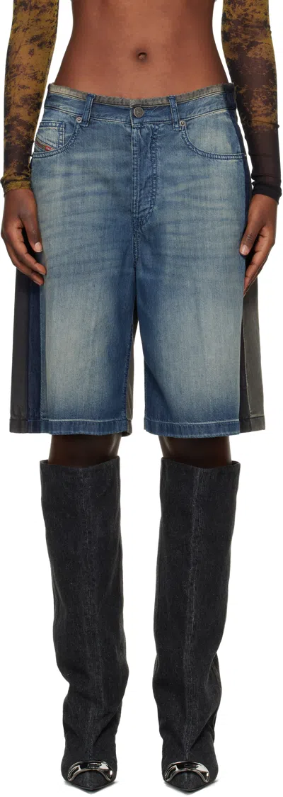 Diesel Blue & Black De-sire-short-s1 Denim Shorts
