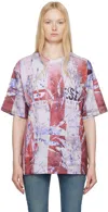 Diesel Blue & Red T-boxt-r13 T-shirt In 42aa