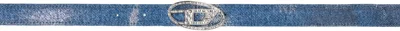 Diesel Black B-1dr Strass 20 Belt In H1022