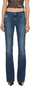 Diesel Blue Bootcut 1969 D-ebbey Jeans In Blue
